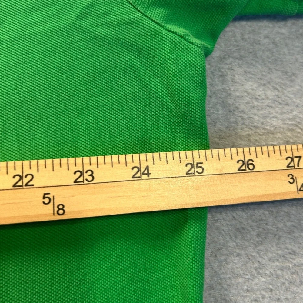 Polo Ralph Lauren Polo Shirt  Mens XL Kelly Green Orange Pony Logo Short Sleeve